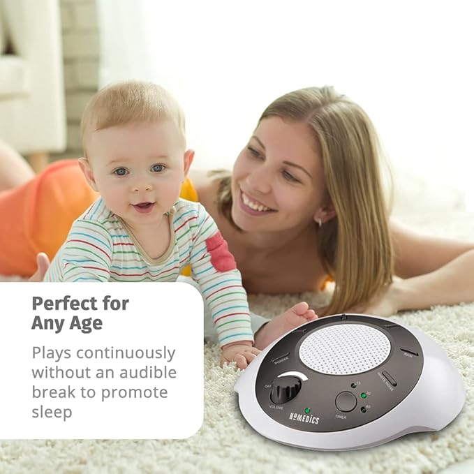 Homedics SoundSleep White Noise Sound Machine, Gold, Small Travel Sound Machine with 6 Relaxing Nature Sounds, Portable Sound Therapy for Home, Office, Nursery, Auto-Off Timer, by Homedics - Bloomnest