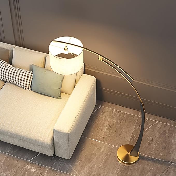 Nordic Fishing Floor Lamp Modern Family Living Room Beside The Sofa Creative LED Decorative Standing Light (Y) - Bloomnest