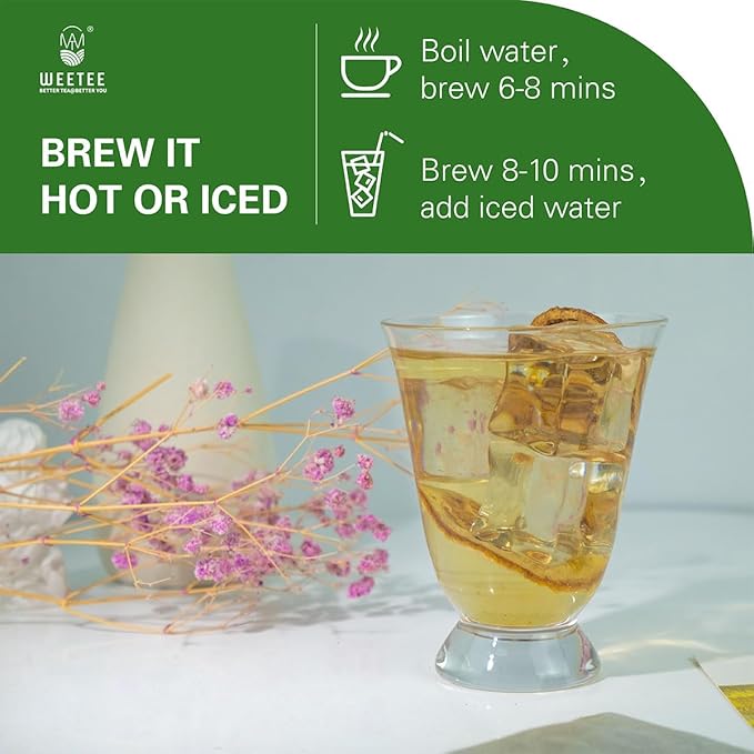 WT WEETEE Nettle Leaf Tea Bags, Made with 100% Pure Stinging Nettle Leaf, Natural Caffeine-free Herbal Tea Rich in Vitamins & Minerals,1.5g x 100 Counts - Bloomnest