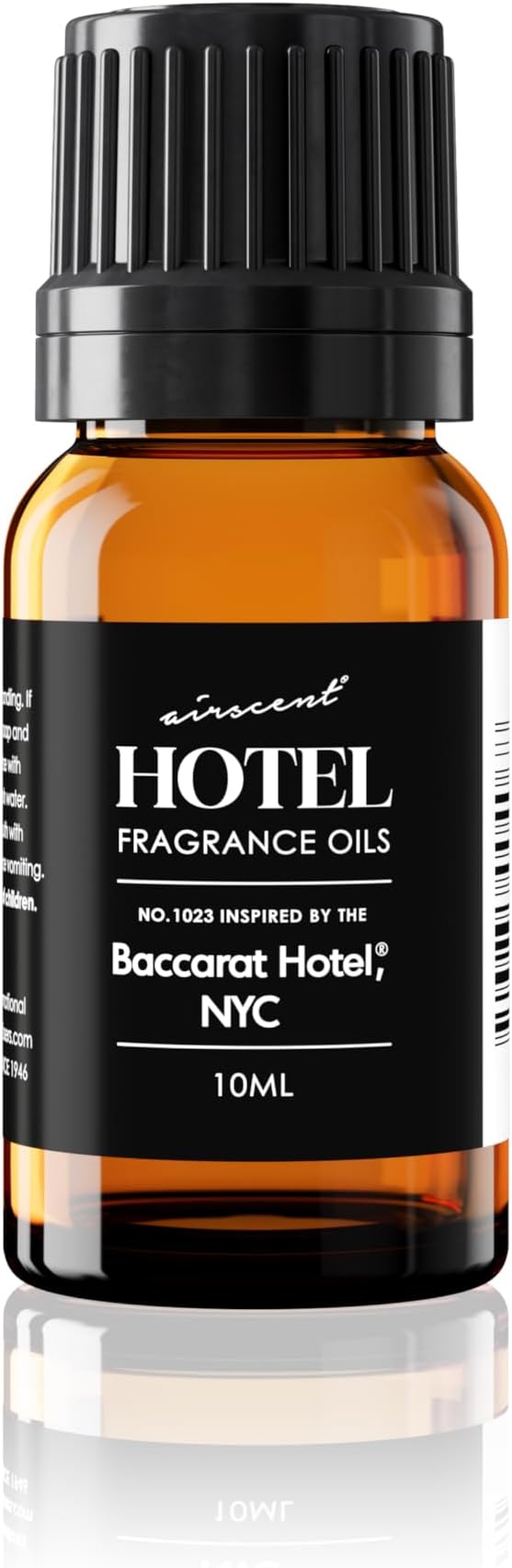 AirScent Hotel Diffuser Oil No. 1023 Inspired by The Baccarat Hotel Scent - Love Affair Fragrance Oil for Ultrasonic and Waterless Diffusers and Crafting - 10 mL, 0.34 fl oz Glass Bottle with Dropper Airscent