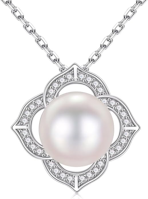 Iefil Valentines Day Gifts for Her - 10-11mm Fresh Water Pearl Necklace, Anniversary Birthday Gifts for Wife Girlfriend | Pearl Necklaces Gift for Her - Bloomnest