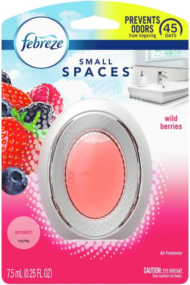 Febreze Small Spaces Air Freshener, Wild Berries, Odor Fighter for Strong Odors (1 Count) - Bloomnest