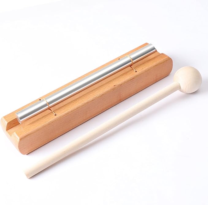 Energy Chimes Percussion Hand Bells: Solo Tone Chime Music Instrument with Mallet for Yoga Meditation Sound Healing Teachers' Classroom Tools - Bloomnest