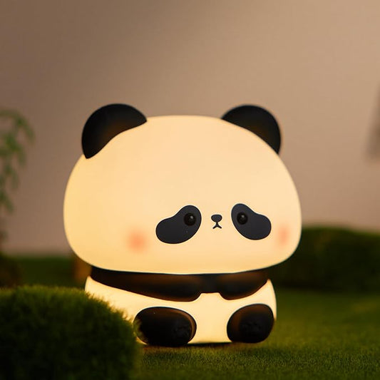 DREAMING MY DREAM Panda Night Light,LED Squishy Panda Novelty Lamp,3 Level Dimmable Nursery Nightlight, Rechargeable Touch Lamp for Breastfeeding Toddler Baby Kids Decor,Cool Gifts - Bloomnest