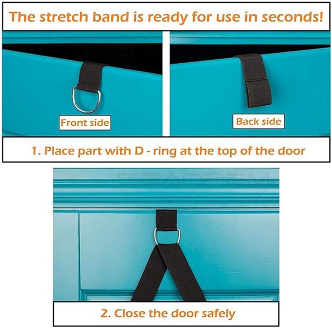 Adjustable Leg Stretcher Lengthen Ballet Stretch Band - Easy Install on Door Flexibility Stretching Leg Strap Great Cheer Dance Gymnastics Trainer Stretching Equipment Taekwondo Training - Bloomnest