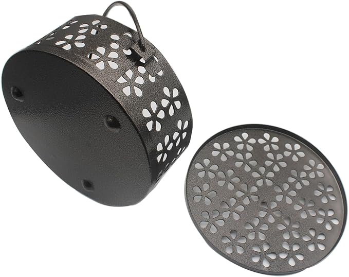 1pcs Mosquito Coil Holder Retro Incense Coils Holder Portable Incense Burner Holders with Handle for Home Camping Indoor Outdoor Patio - Bloomnest
