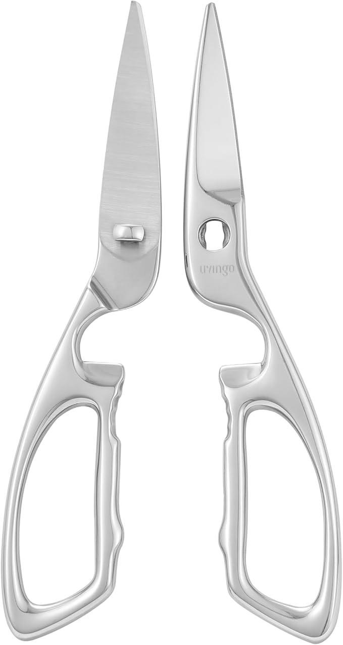 LIVINGO Heavy Duty Kitchen Scissors - Multi-function Dishwasher Safe Stainless Steel Forged Come Apart Utility Shears All Purpose for Cutting Food, Meat, Poultry, Vegetable, Nutcracker - Bloomnest