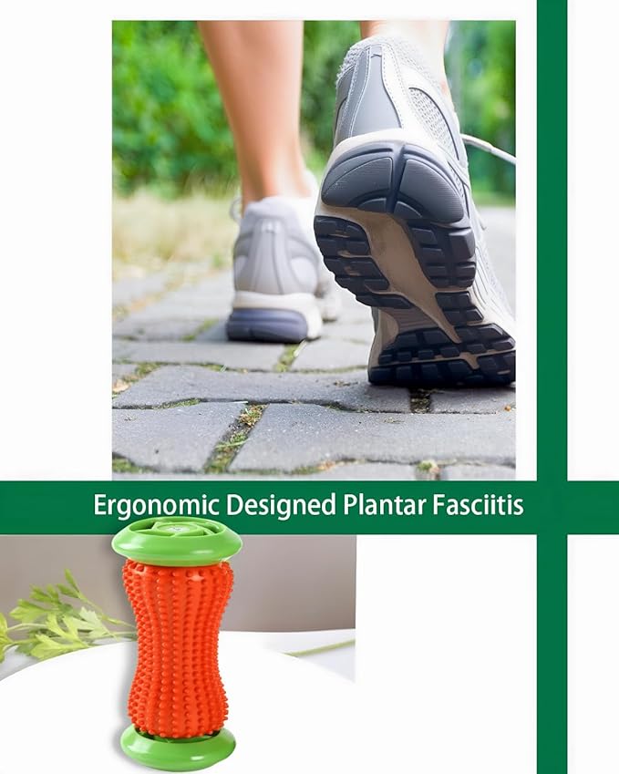Reflexology Foot Massager Tool, Plantar Fasciitis Relieve Diabetic Neuropathy,Acupressure Trigger Point Therapy, Heel Arch Arthritis - Bloomnest