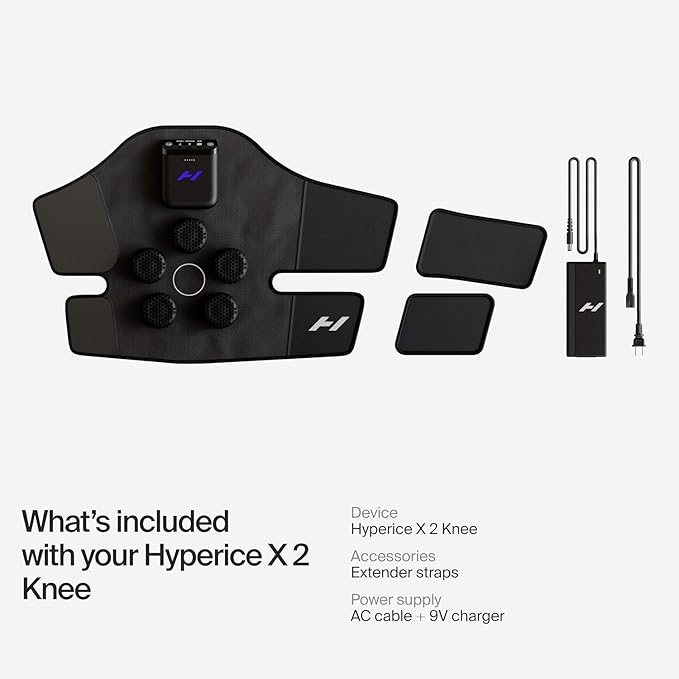 Hyperice X 2 Knee Advanced Heat and Cold Contrast Therapy - Pain and Inflammation Relief - Provides Increased Range of Motion - FSA/HSA Eligible - Bloomnest
