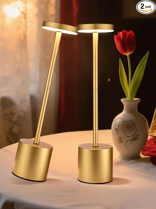 Rechargeable Lamps Cordless Lamps Set of 2,6000mAh Battery Lights,Dimmable+3 Colors Rechargeable Table Lamp,Portable Wireless Small Table Lamp for Bedroom/Kitchen/Bathroom/Dining/Bar/Outdoor [Adapter] - Bloomnest
