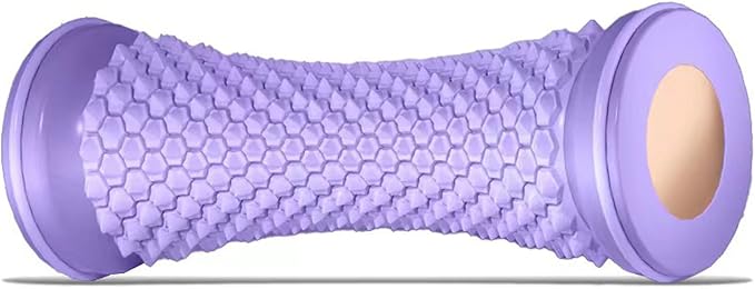 Foot Massager Ball Roller Yoga Roller Muscle Roller Stick for Feet Hand Leg Relaxatio Manual Feet Massager Purple Manual Leg Massagers Purple - Bloomnest