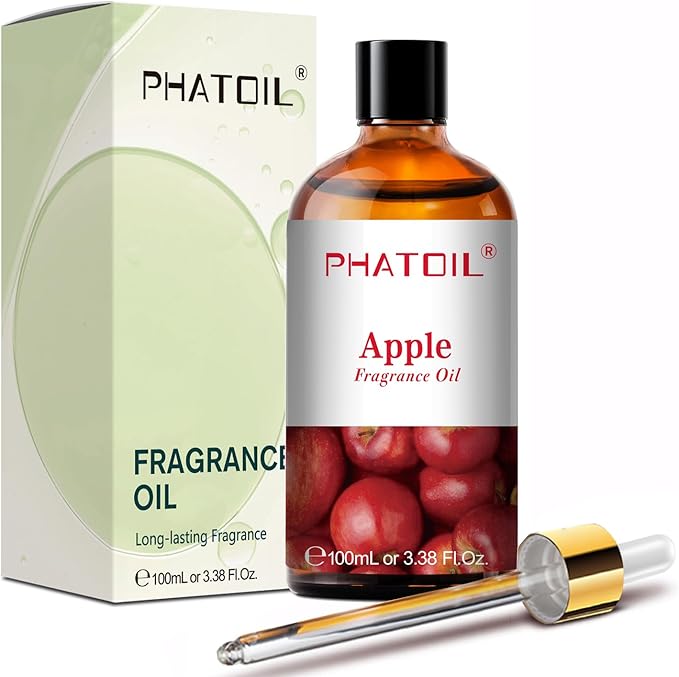 PHATOIL Apple Fragrance Oils for Aromatherapy, 3.38FL.OZ Diffuser Oils for Home, Perfect for Aromatherapy, Humidifiers, Yoga, DIY Candle and Soap Making - 100ml - Bloomnest