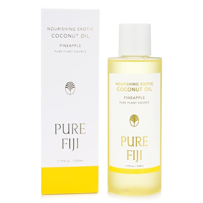 PURE FIJI Nourishing Exotic Coconut Body Oil, Pineapple (7.7 fl oz/230ml) - Bloomnest