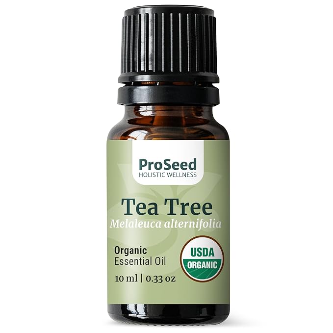 ProSeed Organic Essential Oil – Steam Distilled for Aromatherapy, Calm & Skin Care – Non-GMO, Handmade 10ml (0.33oz) (Tea Tree) - Bloomnest