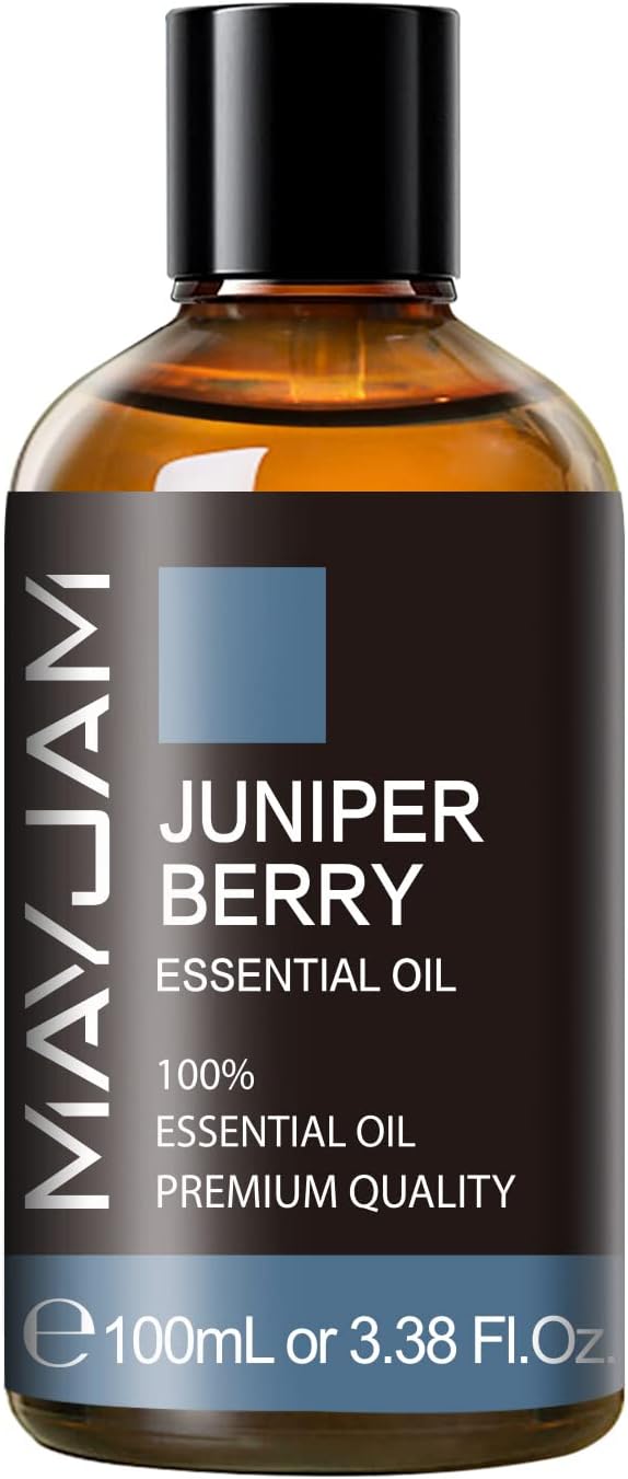 Juniper Berry Essential Oil, MAYJAM Pure Juniper Berry Oil Juniper Oil for Diffusers, Soap Candle Making, 3.38FL.OZ/100ML Essential Oils with Premium Glass Dropper - Bloomnest