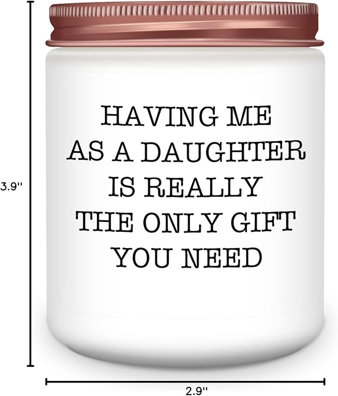 Gifts for Mom Dad from Daughter - Funny Mom Dad Birthday Gift, Mothers Fathers Day Birthday Thanksgiving Christmas Lavender Candles Gifts from Daughter - Bloomnest
