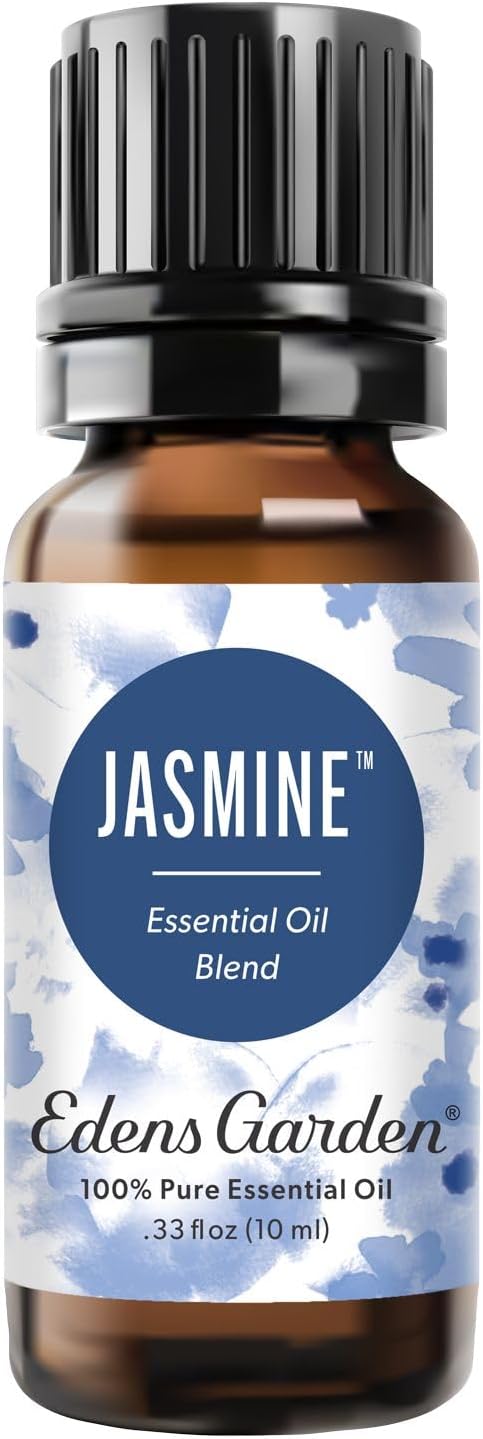 Edens Garden Jasmine Essential Oil Blend – 100% Pure Premium Grade, Natural & Synthetic-Free, Undiluted for Hair Care, Home Diffusers, Skin, Aromatherapy, Massage & Humidifiers 10 ml (.33 fl oz) EdensGarden