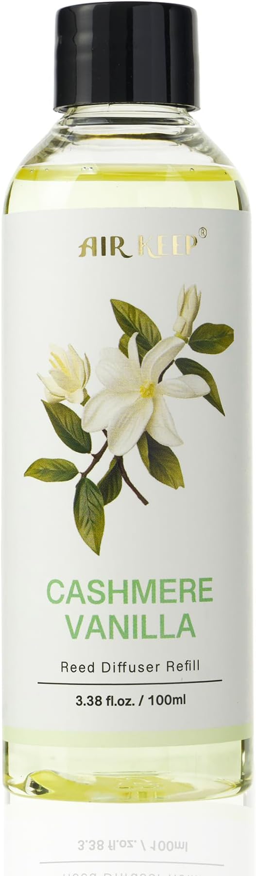 Airkeep Reed Diffuser Oil Refill/Cashmere Vanilla/3.38oz（100ml/1 Pack/Scented Oil Refill for Reed Diffuser Home Fragrance for Bedroom, Bathroom Office Home Decor - Bloomnest