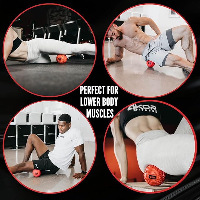 4KOR Massage Balls for Trigger Point Therapy - Myofascial Release Ball - Muscle Relief for Back, Neck, Shoulder, Foot Pain - Fitness Massage Balls for Mobility - Deep Tissue Release Ball - Bloomnest