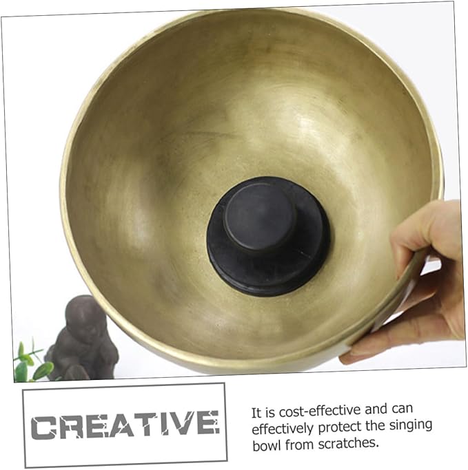 GALPADA 5Pcs Suction Bowl Handle Durable Singing Bowl Lifting Tool for Sound Healing Meditation Strong Absorption Practical Design Protects Buddha Sound Bowls From Scratches - Bloomnest