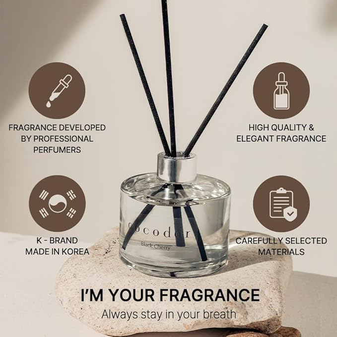 COCODOR Signature Reed Diffuser/Savon / 6.7oz / Scent Diffuser with Sticks Home Fragrance Reed Diffuser for Bathroom Shelf Decor - Bloomnest