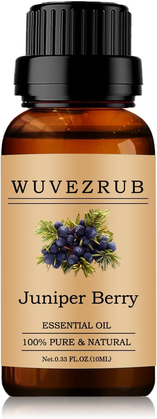 Juniper Berry Essential Oils 10ML, 100% Pure and Natural Essential Oil for Aromatherapy Diffuser - 0.33 Fl Oz/Juniper Berry