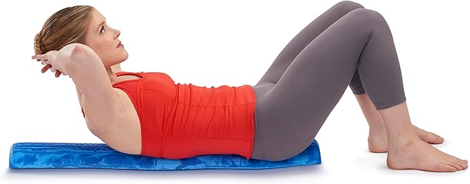 OPTP PRO-Roller Soft Density Foam Roller – Low Density Soft Foam Roller for Physical Therapy, Pilates, Yoga Foam Roll Exercises, and Muscle Recovery - Blue 36" x 6" x 3" Half-Round - Bloomnest