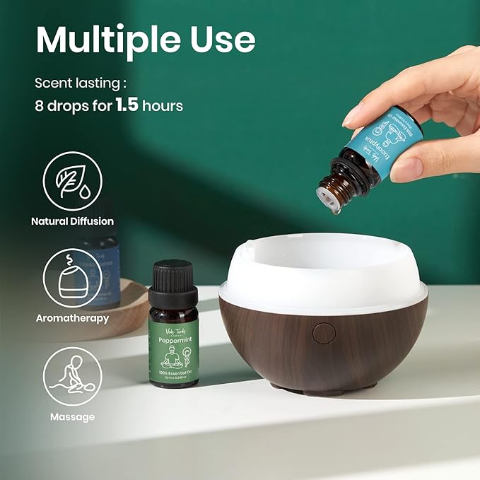 Eucalyptus Essential Oil, 100% Pure Nature Organic Eucalyptus Oil for Diffuser, Refreshing, Clear Head, 0.34 fl oz 10ml - Bloomnest