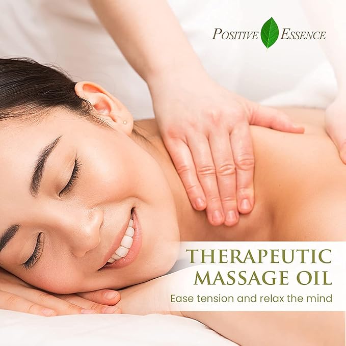 Tea Tree Massage Oil, Body Oil for Massage Therapy - Made with Jojoba, Vitamin E and Pure Essential Oil, Body & Mind Relaxation