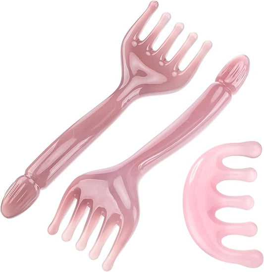 ProSuites 3 Pack Head Massager Scalp Comb Resin Scalp Stress Relax Tool for Christmas, Birthday, Mother's Day, Father's Day ProSuites