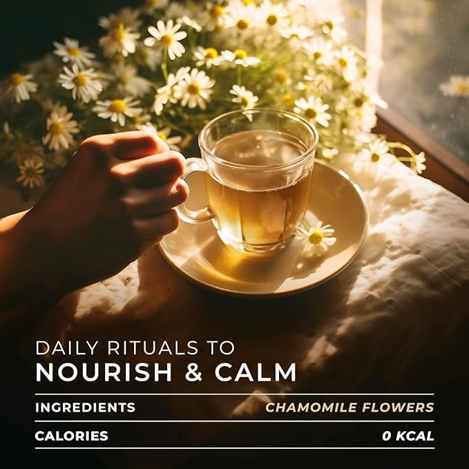 Gya Tea Co Chamomile Herbal Tea Pod (16 Count)- Decaf Wellness Tea for Body Comfort & Relaxing - Bloomnest