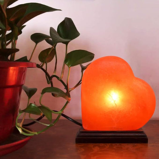 Himalayan Pink Salt Heart Lamp Comes with Dimmer Switch and a Pair of Bulbs (Heart 1) Gift Idea - Bloomnest
