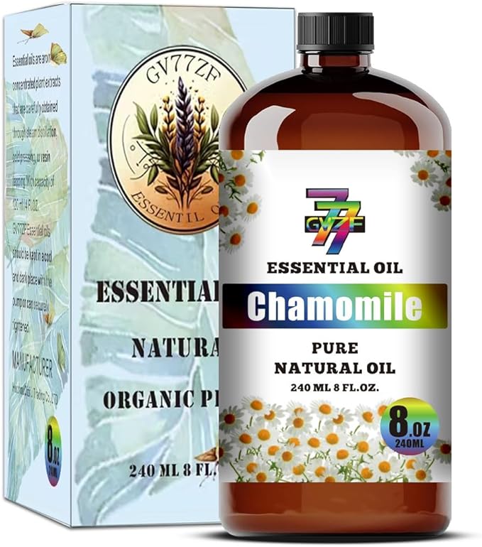 Chamomile Essential Oil (8 oz / 240 ml) – Chamomile Oils for diffusers, humidifiers, Home Baths, Cleaning Products, Yoga, DIY Soaps and DIY Scented Candles - Bloomnest