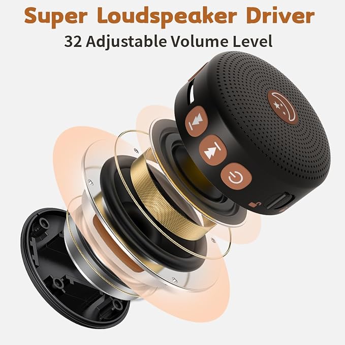 Mini Sound Machine Portable Baby White Noise Machine Brown Noise Machine 30 Soothing Sounds for Kids Adults Auto-Off Timer 32 Volume Levels Battery Sleep Machine for Home Office Privacy (Black) - Bloomnest