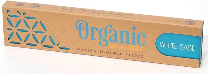Incense Sticks - 3 Pack: Sandalwood, Champa and Patchouli. Total 45 Grams with Ceramic Burner (Saucer not Included) (Lavender, Frankincense and White Sage)