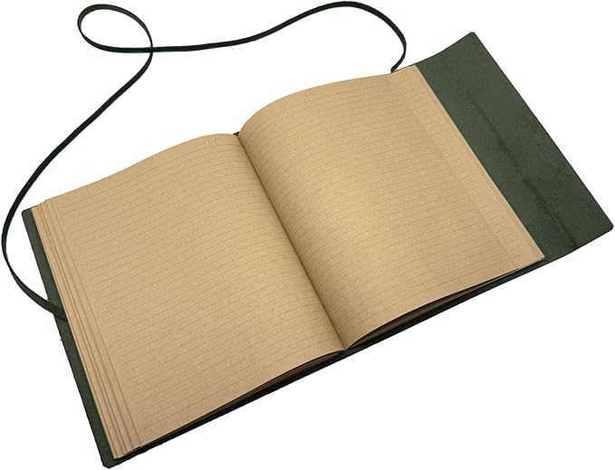 Large Notebook Journal - Genuine Leather Journals for Writing A4 Size Diary 8x10 Inch, Notepad For Women and Man, Gifts,Work,Travel Dark Green - Bloomnest