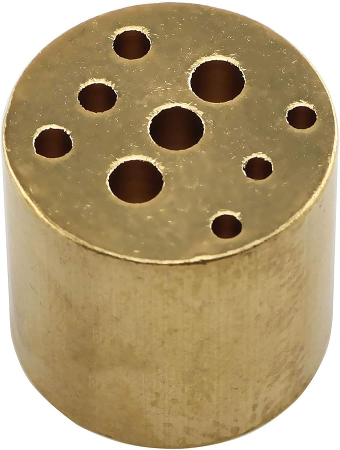 E-outstanding Incense Holder Brass Incense Burner Holder with 9 Different Sizes Holes Incense Stick Holder - Bloomnest