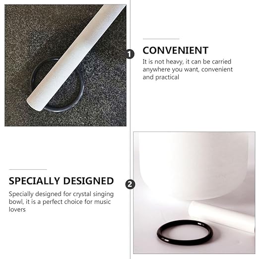 SUPVOX Sound Bowl Rubber Ring 4.05 Inch Meditation Singing Bowl Washer for Buddhist Use Durable Music Instrument Accessory Mat - Bloomnest