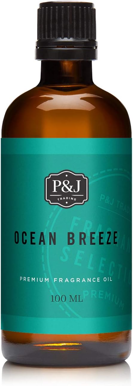 P&J Trading Fragrance Oil | Ocean Breeze Oil 100ml - Candle Scents for Candle Making, Freshie Scents, Soap Making Supplies, Diffuser Oil Scents PJTrading