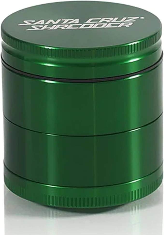 Santa Cruz Shredder Metal Spice Grinder Made in USA (Medium (2.2 Inch), Green) - Bloomnest