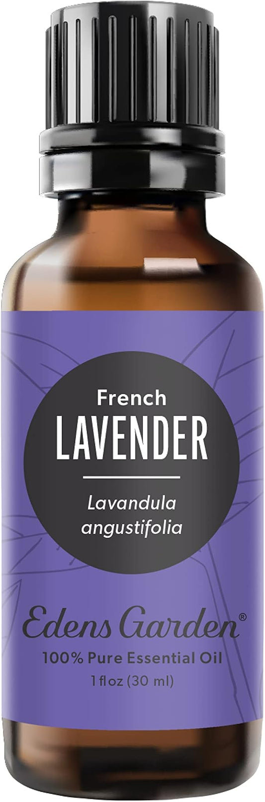Edens Garden Lavender- French Essential Oil- 100% Pure Premium Grade, Undiluted, Natural, Therapeutic, Aromatherapy, The Best for Diffuser, Face, Laundry, Kid Safe 30 ml (1 fl oz) EdensGarden