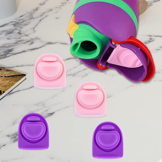 4pcs Replacement Stopper Seal Compatible with Owala FreeSip 24oz 32oz,Water Bottle Lid Insert Cap Silicone Seal Parts for Owala 16/19/24/32/40oz Spout Gasket Mouth piece Accessories F9 Frokolla