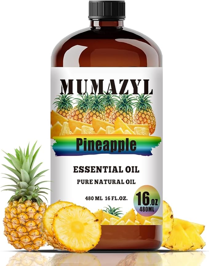 Pineapple Essential Oil, Pineapple Oil 16 Fl Oz 480ML for Diffuser Humidifier Yoga Cleaning DIY Candle Soap Making Essential Oils - Bloomnest