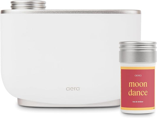 Aera Smart Home Fragrance Diffuser and Moondance Scent Refill Bundle - Alexa Compatible, Hypoallergenic, Family and Pet Safe, App Controlled - Bloomnest
