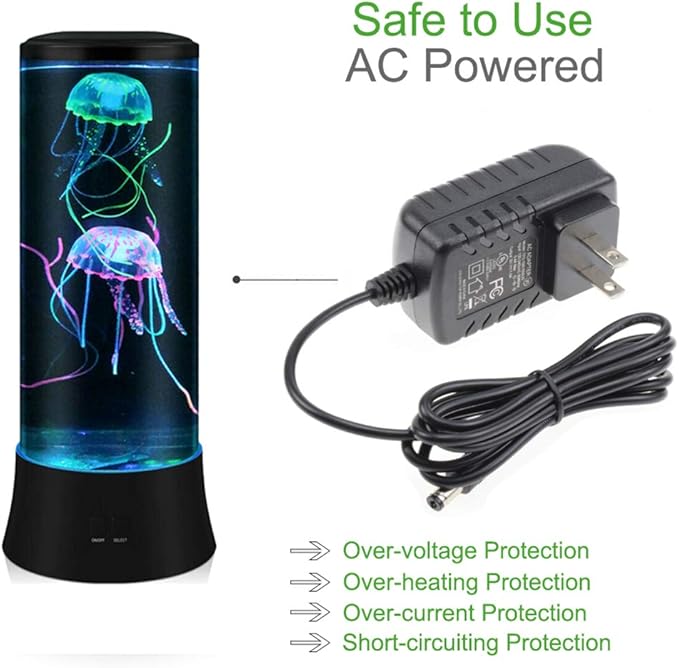 EDIER Jellyfish Lamp, LED Fantasy Jelly Fish Light, 7 Color Setting Jellyfish Tank Table Lamp Decorations for Home Office Decor Great Gifts for Kids - Bloomnest