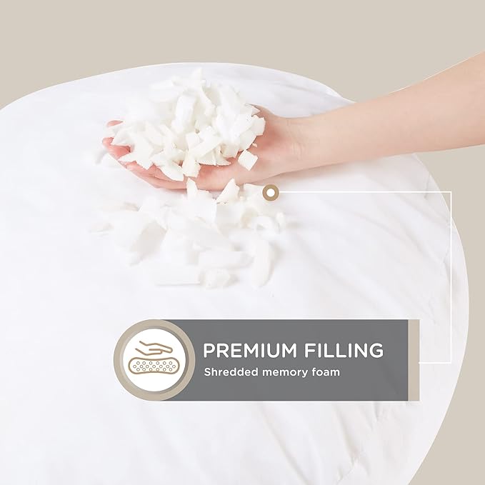 Codi Round Floor Pillow Insert, Large Thick Meditation Cushion, 32 Inch Circular Seating Cushions, Memory Foam Added, Advanced - Bloomnest