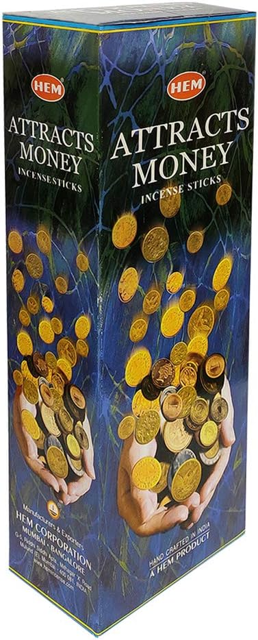 Attracts Money Incense Sticks and Incense Stick Holder Bundle Insence Insense Hem Incense Sticks TRUMIRI