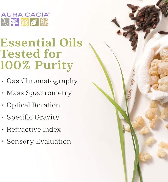 Aura Cacia Discover Essential Oils Kit, 4-Pack, Lavender, Eucalyptus, Peppermint & Tea Tree Oils, Excellent Starter Set - Bloomnest