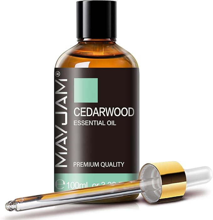 MAYJAM Cedarwood Essential Oil - Huge 3.38 Fl.oz - Premium Grade Essential Oils for Hair Care Home Diffusers Skin Care - Cedar Oil for Soap Making Scent - Bloomnest