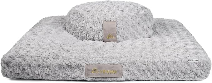Hihealer Meditation Cushion Set – Large Rose Velvet Zafu & Zabuton Floor Pillow Traditional Tibetan Yoga Bolster for Adults Buckwheat Filled for Comfort Support - Bloomnest